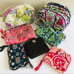 Mixed Vera Bradley lot wallet clutch cosmetic bag